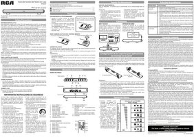 RCA RTS735E Sound Bar System Operating Manual