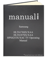 Samsung HLT6176SX/XAA HLT6187SX/XAA HPS4253X/XAC TV Operating Manual