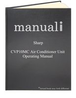 Sharp CVP10MC Air Conditioner Unit Operating Manual