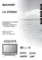 Sharp LC37D90U TV Operating Manual