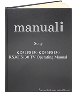 Sony KD32FS130 KD36FS130 KS36FS130 TV Operating Manual