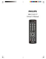 Philips SRC3036OM Universal Remote Control Operating Manual