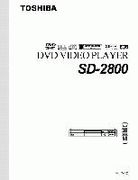 Toshiba SD1700 SD1750 SD1800 DVD Player Operating Manual