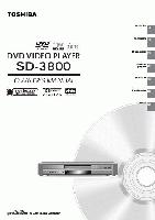 Toshiba SD3800 SDK710 SER0070 DVD Player Operating Manual