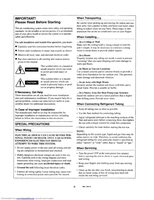 Sanyo TS3622 Air Conditioner Unit Operating Manual