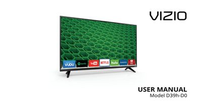 Vizio D39H-C0 D39HD0 TV Operating Manual