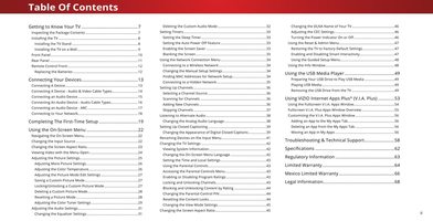 Vizio D40-D1 TV Operating Manual