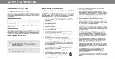 Vizio M50-E1 TV Operating Manual