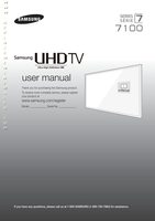 Samsung UN40JU7100FXZA UN50JU7100FXZA UN55JU7100FXZA TV Operating Manual