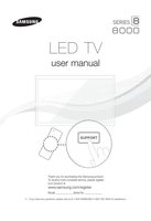 Samsung UN60ES8000FXZA TV Operating Manual