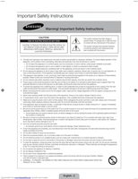 Samsung UN55F7100AFXZAOM TV Operating Manual