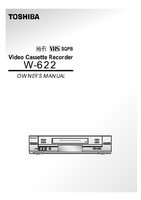 Toshiba W622 VCR Operating Manual