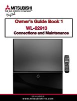 Mitsubishi WL82913 TV Operating Manual